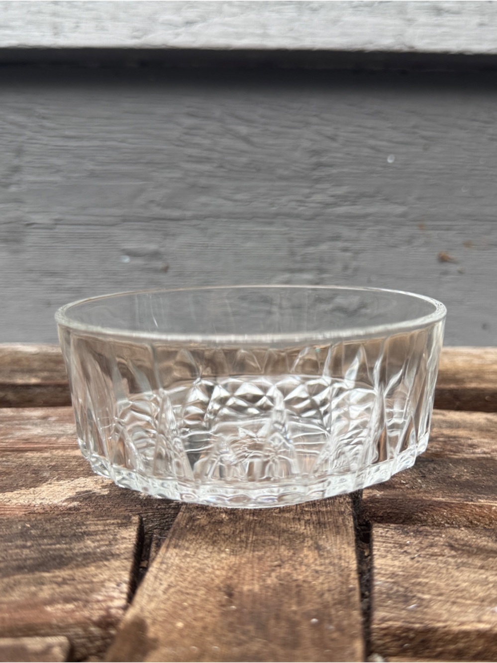 Clear Textured Glass Serving Ramekin